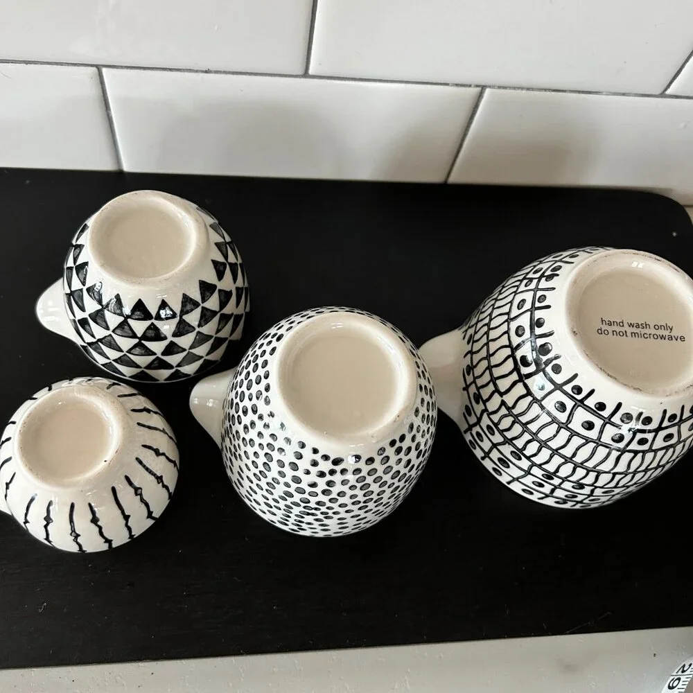 Ceramic Nesting Measuring Cups Set of 4